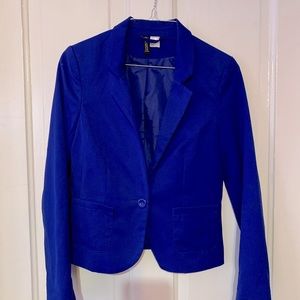 Used. H&M Royal Blue Blazer. Size 4.